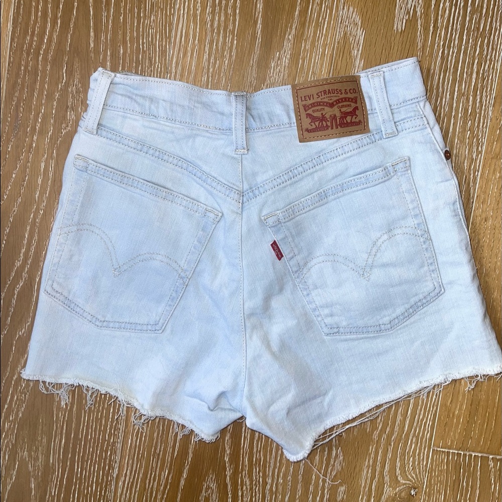 Levi High Waisted Denim Shorts